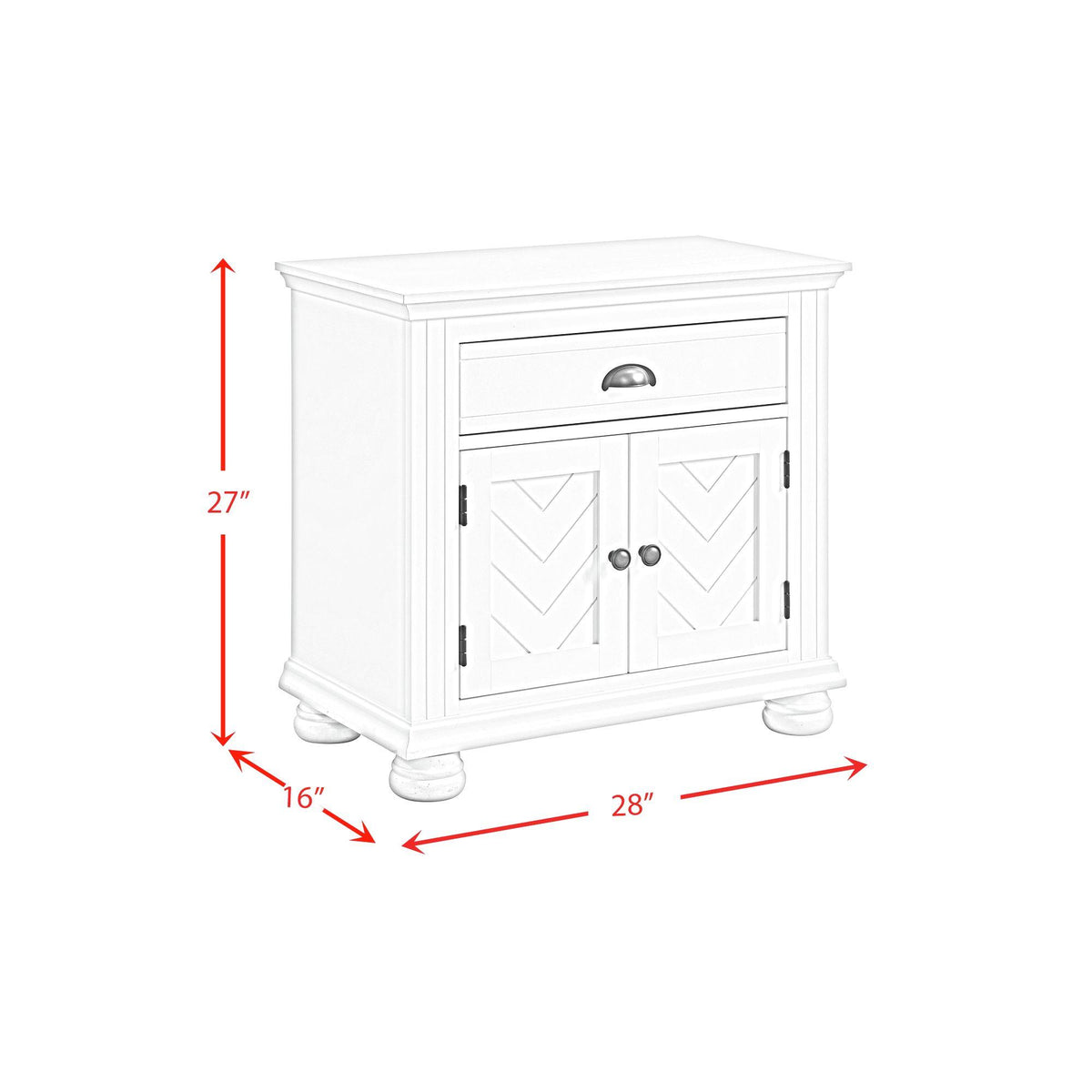 Elements International Kona B-9340-7-NS 1-Drawer Nightstand IMAGE 11