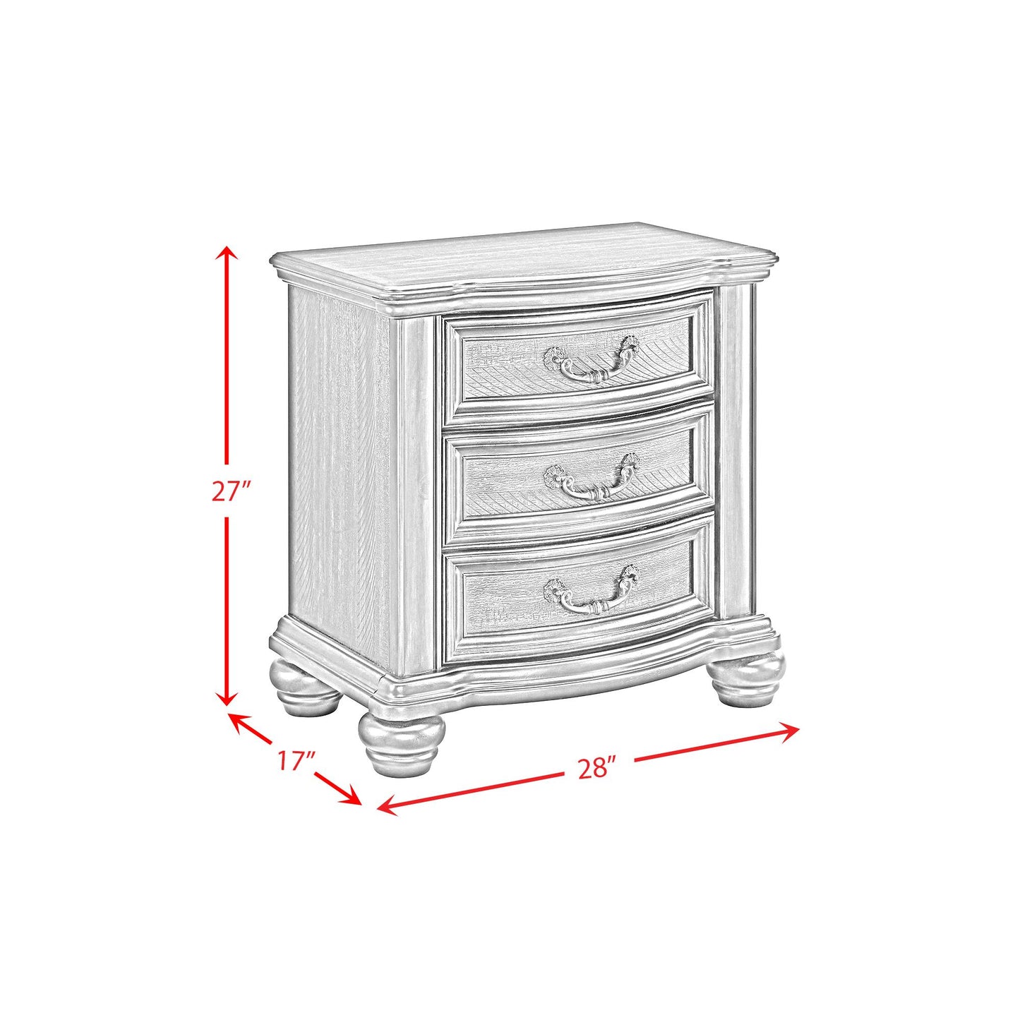 Elements International Brunswick B-13070-5-NS 2-Drawer Nightstand IMAGE 11