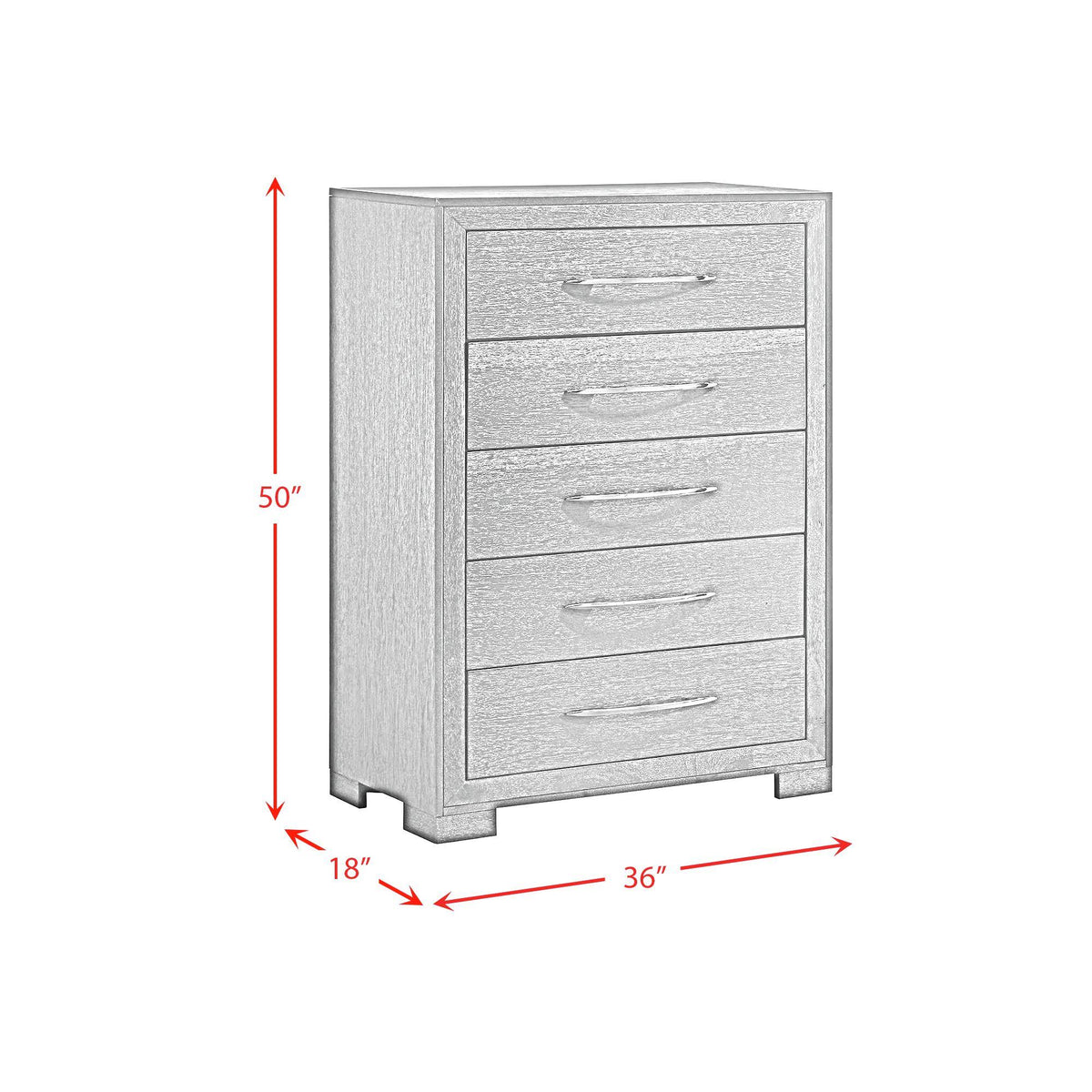 Elements International Allan B-3410-8-CH 5-Drawer Chest IMAGE 9