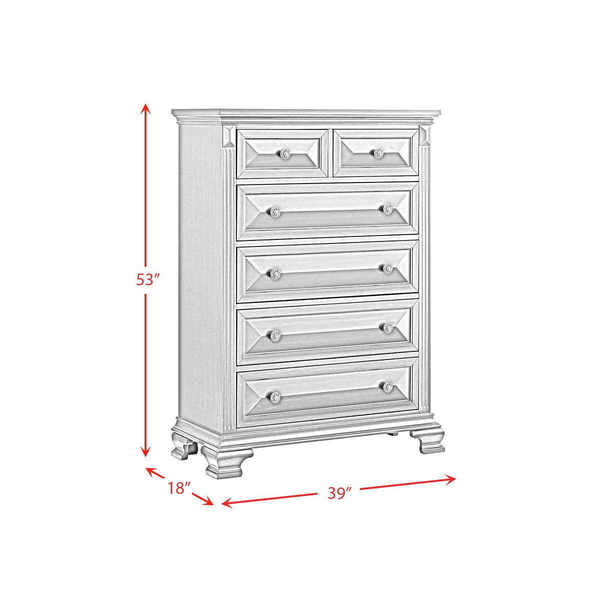 Elements International Bridgestone B-10980-7-CH 6-Drawer Chest IMAGE 10