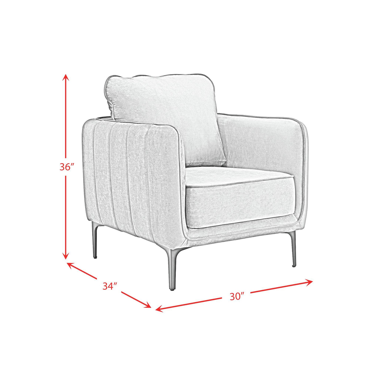 Elements International Rae U-4460-8560-100 Chair IMAGE 8