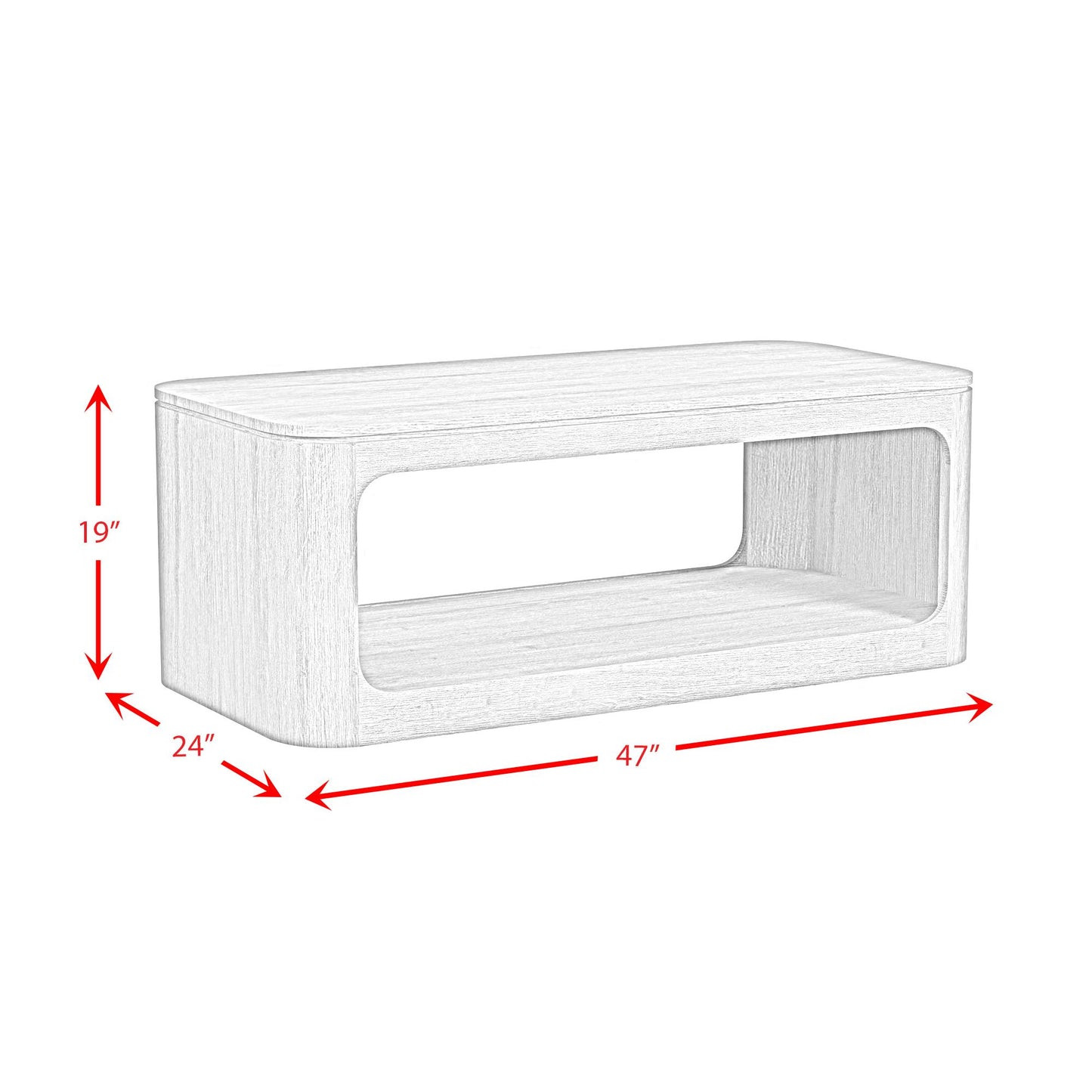 Elements International Rosalie T-16860-8-CT Coffee Table IMAGE 1