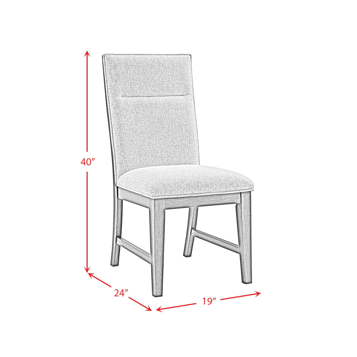 Elements International Axel D-16680-5-SC Dining Chair IMAGE 9