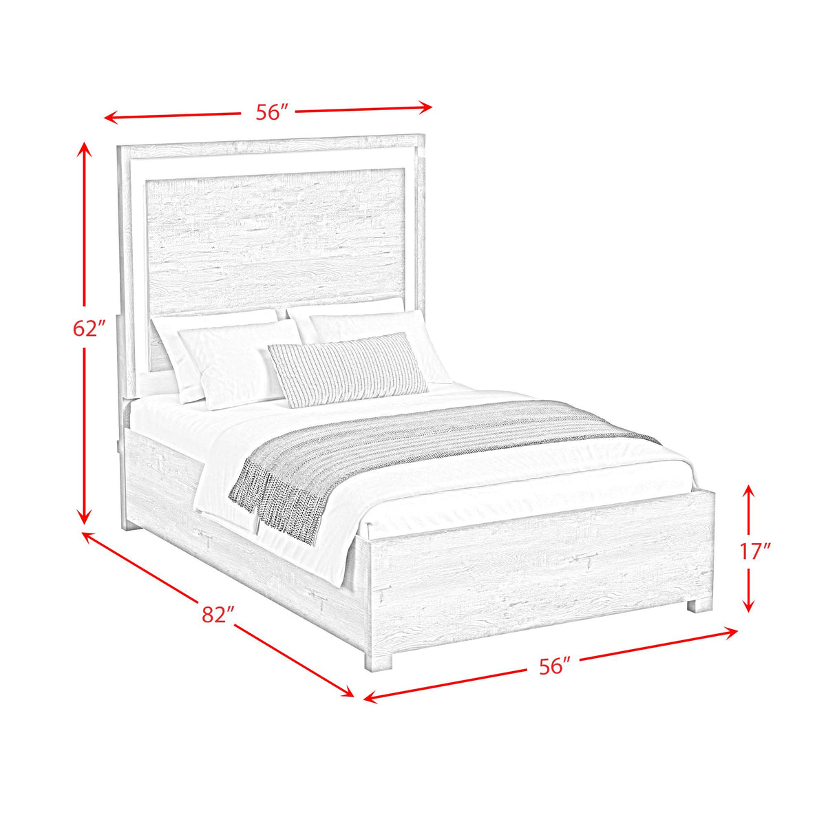 Elements International San Matteo B-16010-7-FBL Full Bed IMAGE 7