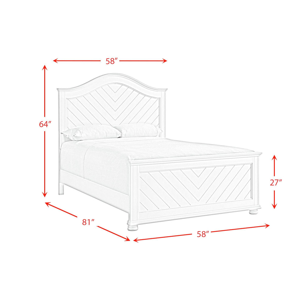 Elements International Kona B-9340-7-FB Full Panel Bed IMAGE 8