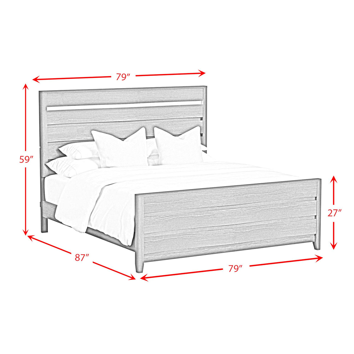 Elements International Tobias B-15990-7-KBL King Bed IMAGE 8