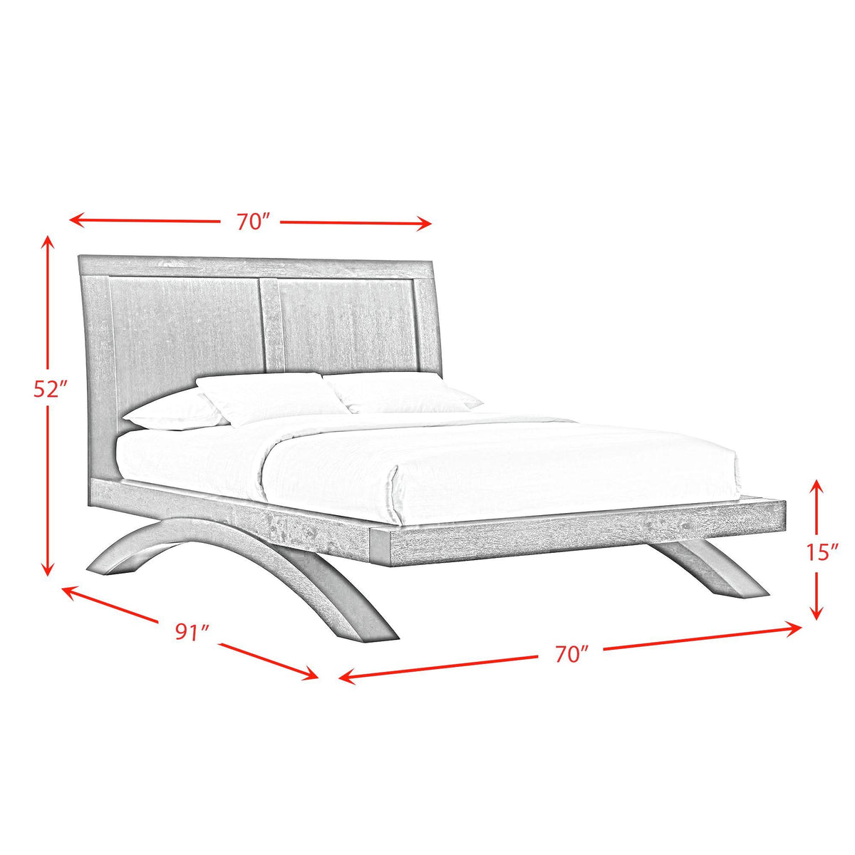 Elements International Allan B-3410-8-QB Queen Bed IMAGE 9