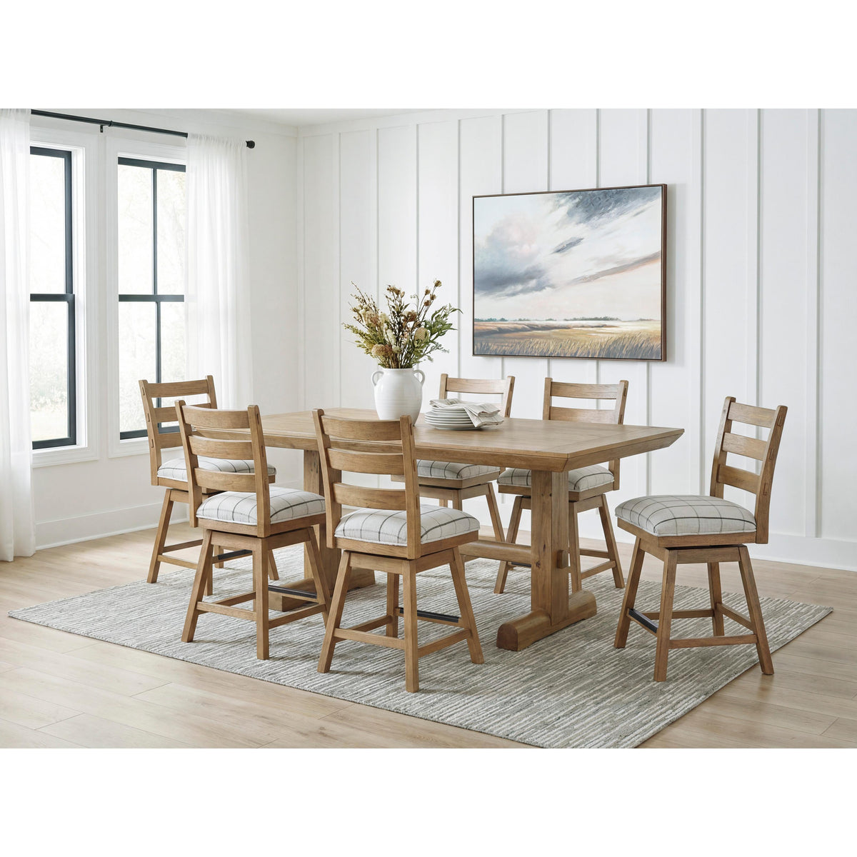 Benchcraft Ridgester D858-224 Upholstered Swivel Barstool IMAGE 8