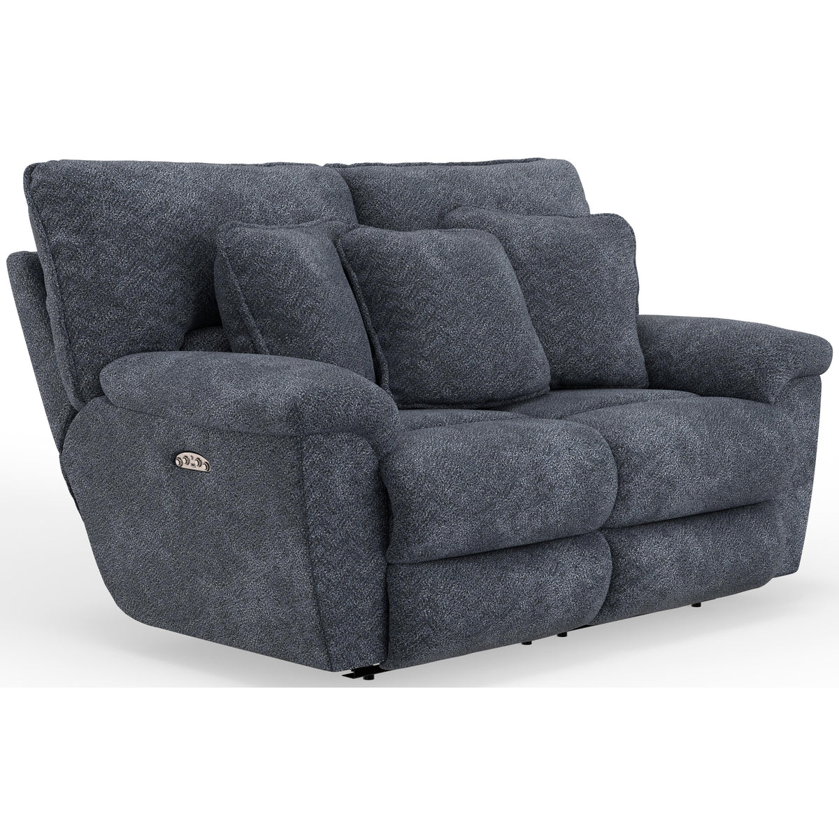 Catnapper Paxon 61482 Power Headrest Deep Seat Reclining Loveseat - Smoke IMAGE 1