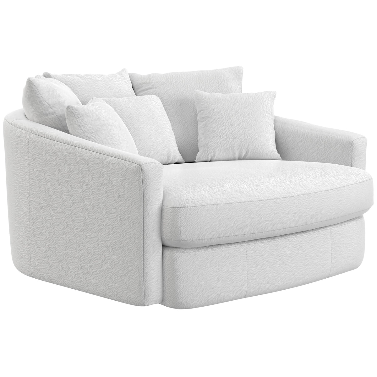 Jackson Furniture Matty 71009 Round Accent Cuddle Chaise - White IMAGE 1