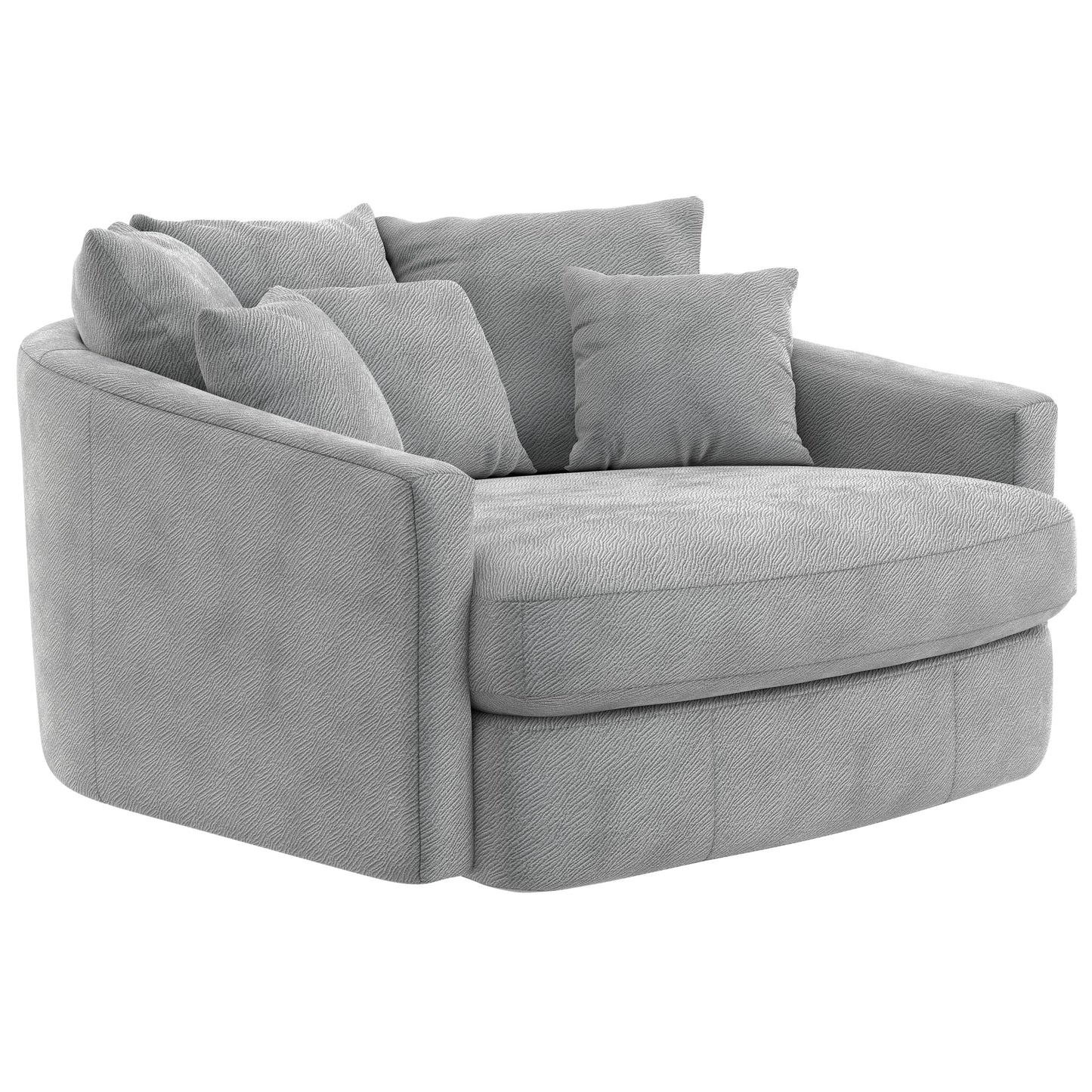 Jackson Furniture Matty 71009 Round Accent Cuddle Chaise - Pewter IMAGE 1