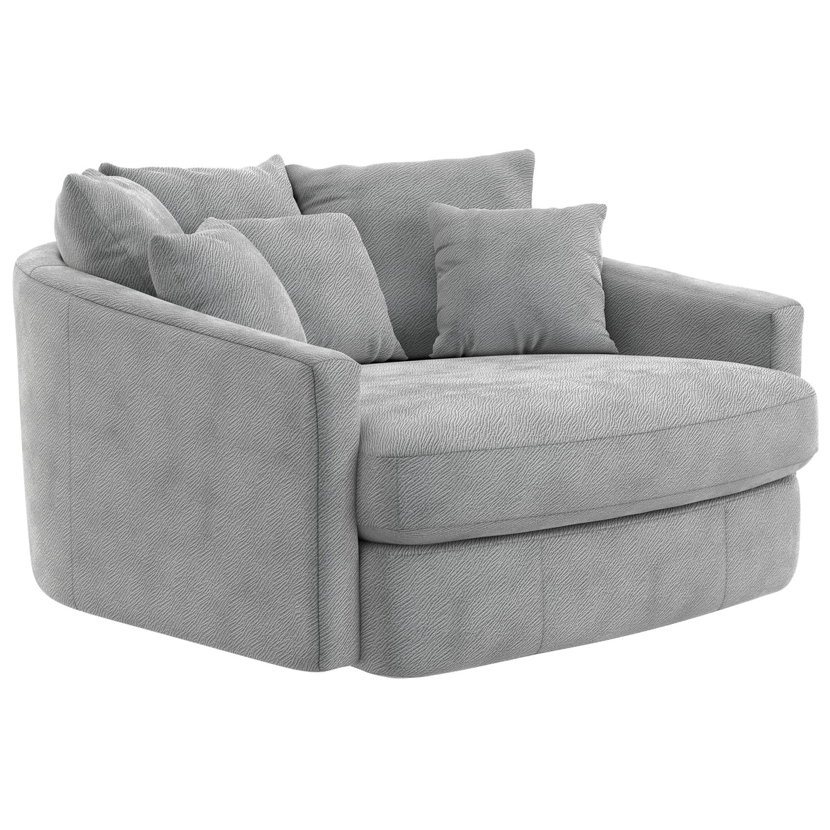 Jackson Furniture Matty 71009 Round Accent Cuddle Chaise - Pewter IMAGE 1