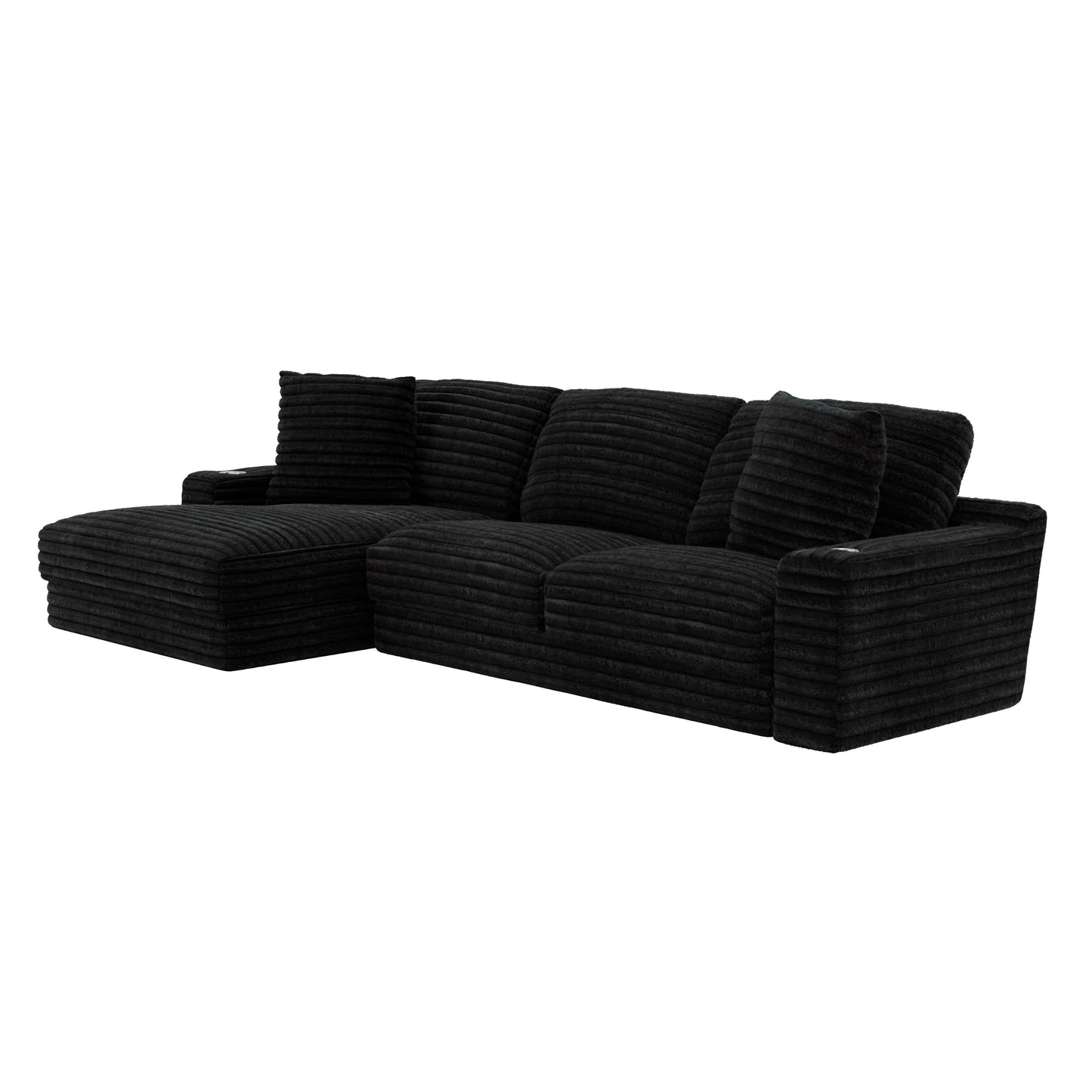 Jackson Furniture Comfrey 304573 RSF Sofa - Black IMAGE 1
