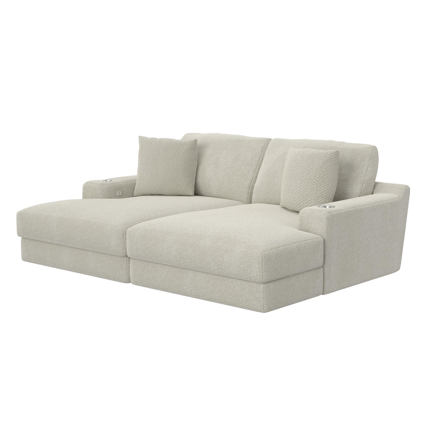 Jackson Furniture Cozy 344516 RSF Chaise with USB - Pearl IMAGE 1