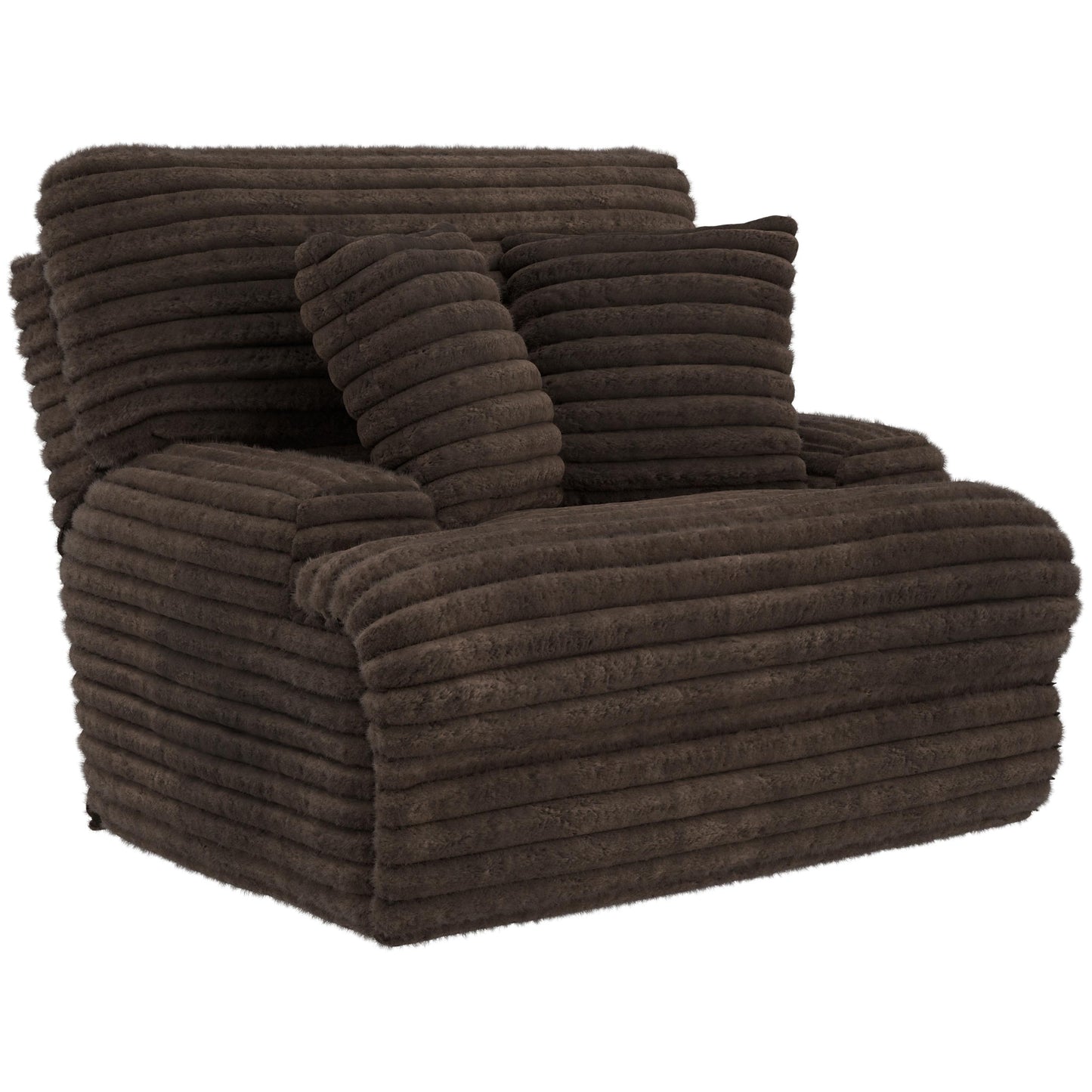 Catnapper Cushy 639207 Power Headrest Deep Seat Recliner - Chocolate IMAGE 1
