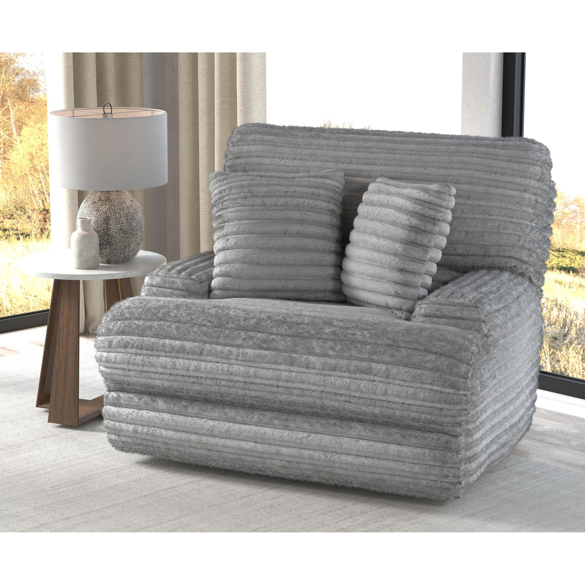 Catnapper Cushy 639207 Power Headrest Deep Seat Recliner - Moonstruck IMAGE 1