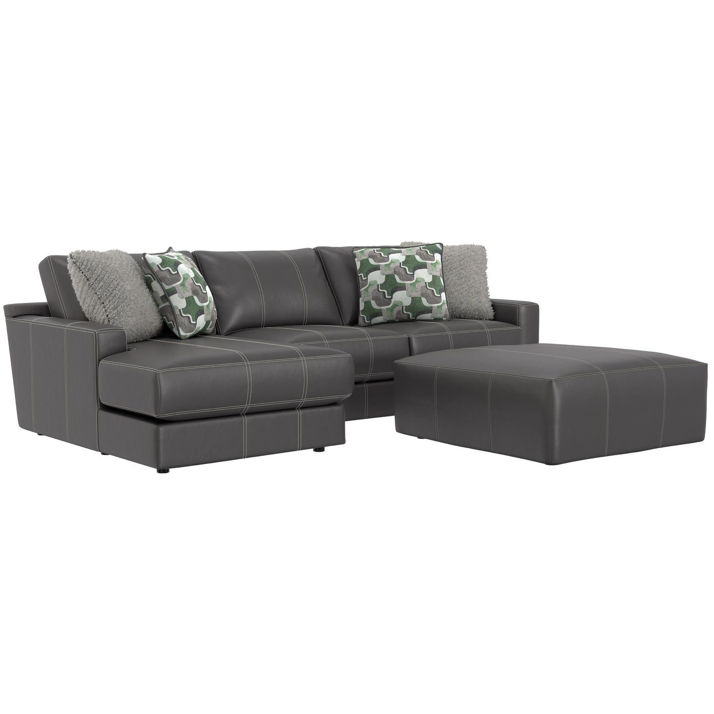 Jackson Furniture Minori 504573 RSF Sofa - Steel IMAGE 1
