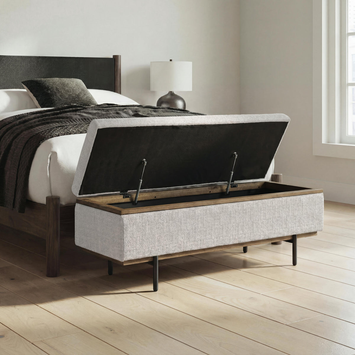 Signature Design by Ashley Dettaford Next-Gen Nuvella A3000848 Storage Bench IMAGE 4