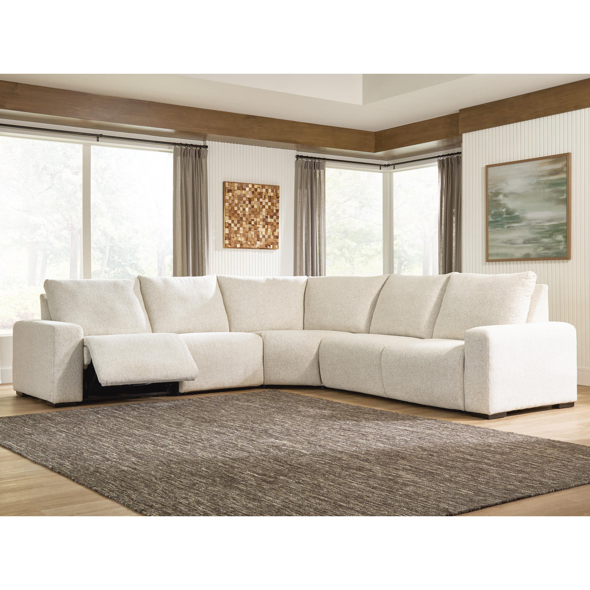 Signature Design by Ashley East Loft PC21607S3 5 pc Power Reclining Sectional IMAGE 2