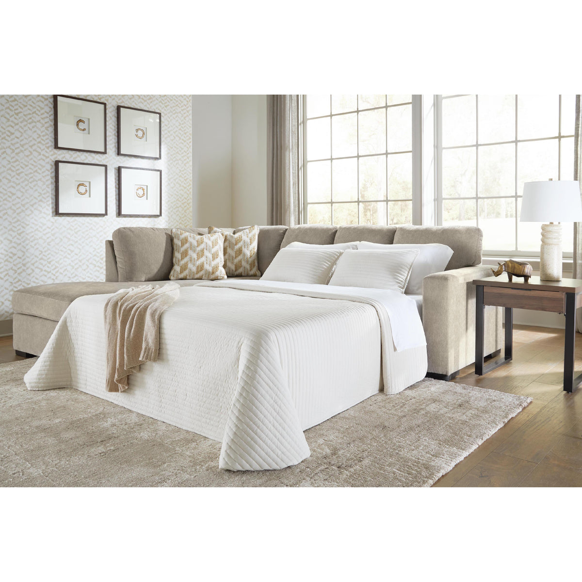 Signature Design by Ashley Bridgepoint PC69506S4 2 pc Sleeper Sectional with Chaise IMAGE 3