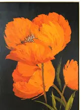 TT1059B-Orange Poppies 32x47 Classy Art