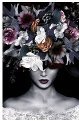 SF1409- Flower Head Arrangement 40x60 Classy Art