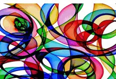 SF1415- Abstract Circles 40x60 Classy Art