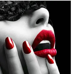 SF1410-Lace Lips Nails 50x50 Classy Art