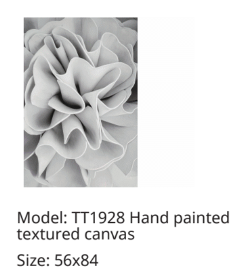 TT1928 White Flower 56x84 Classy Art