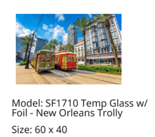 SF1710 New Orleans Street Cars 60x40 Classy Art