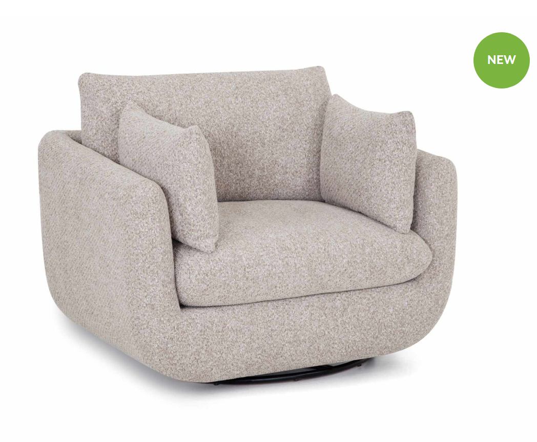 Lake Swivel Chair in Chow Chow Cloud 97280/85/3342/15 Franklin Corp