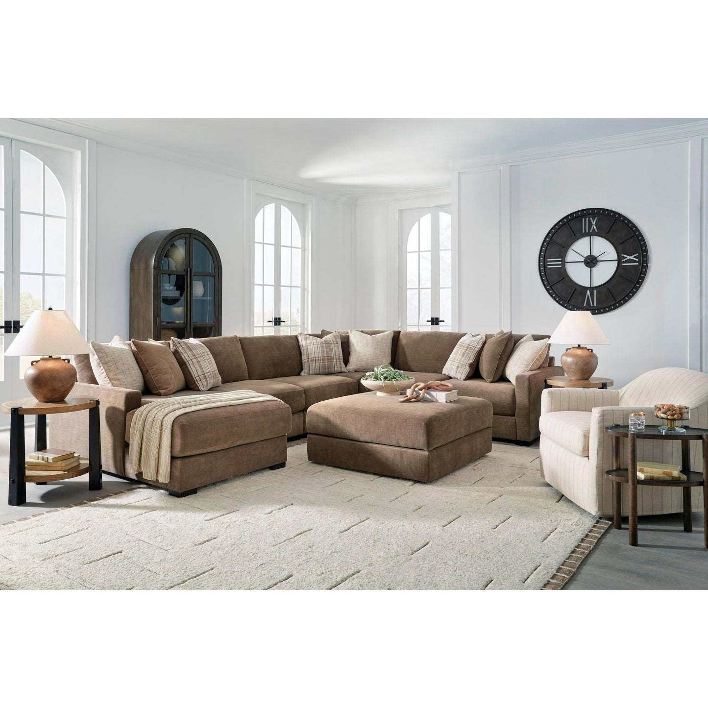 Benchcraft Camellia - Court 6 pc Sectional 6820716/6820746/6820746/6820777/6820746/6820765 - American Furniture of Slidell
