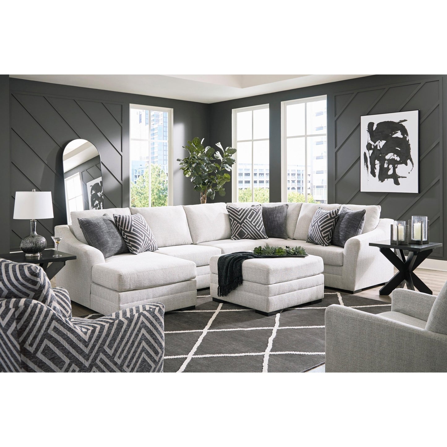Benchcraft Koralynn 54102S1 3 pc Sectional with Chaise - American Furniture of Slidell