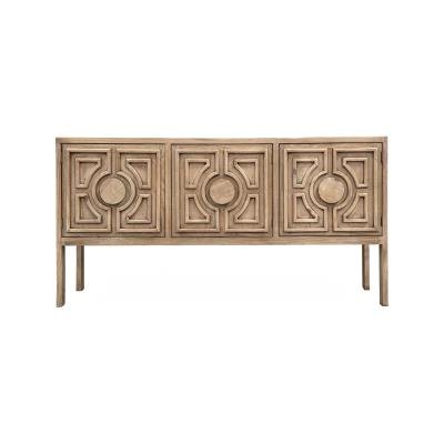 DORA - 3DC / Dora 3 Door Console in Linen - American Furniture of Slidell