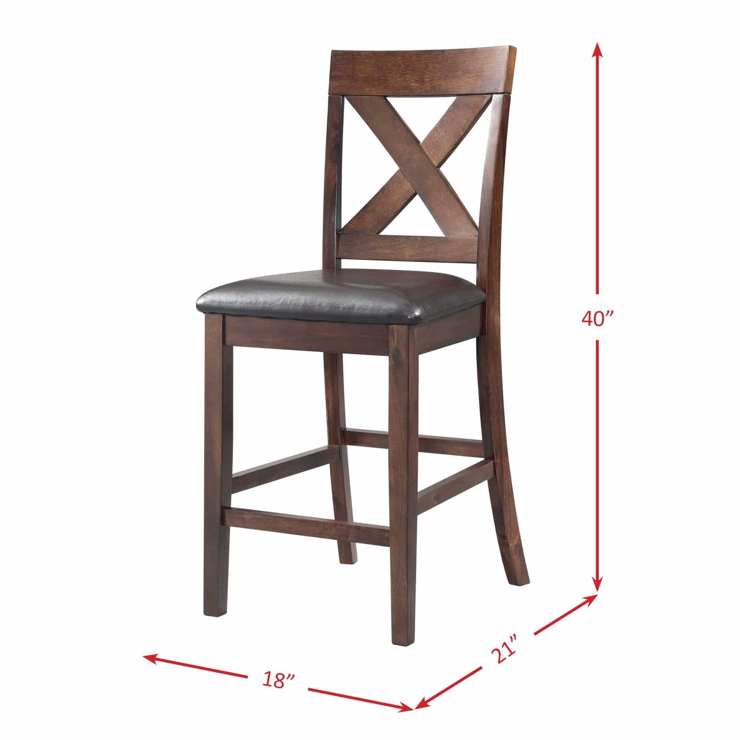 Elements International Alex DAX1007CS 7 pc Counter Height Dining Set - American Furniture of Slidell