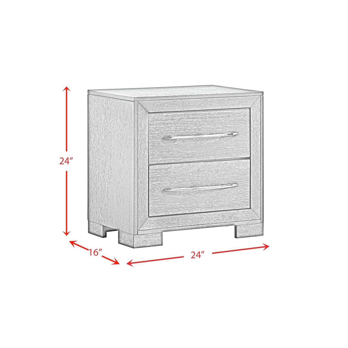 Elements International Allan B - 3410 - 8 - NS 2 - Drawer Nightstand - American Furniture of Slidell