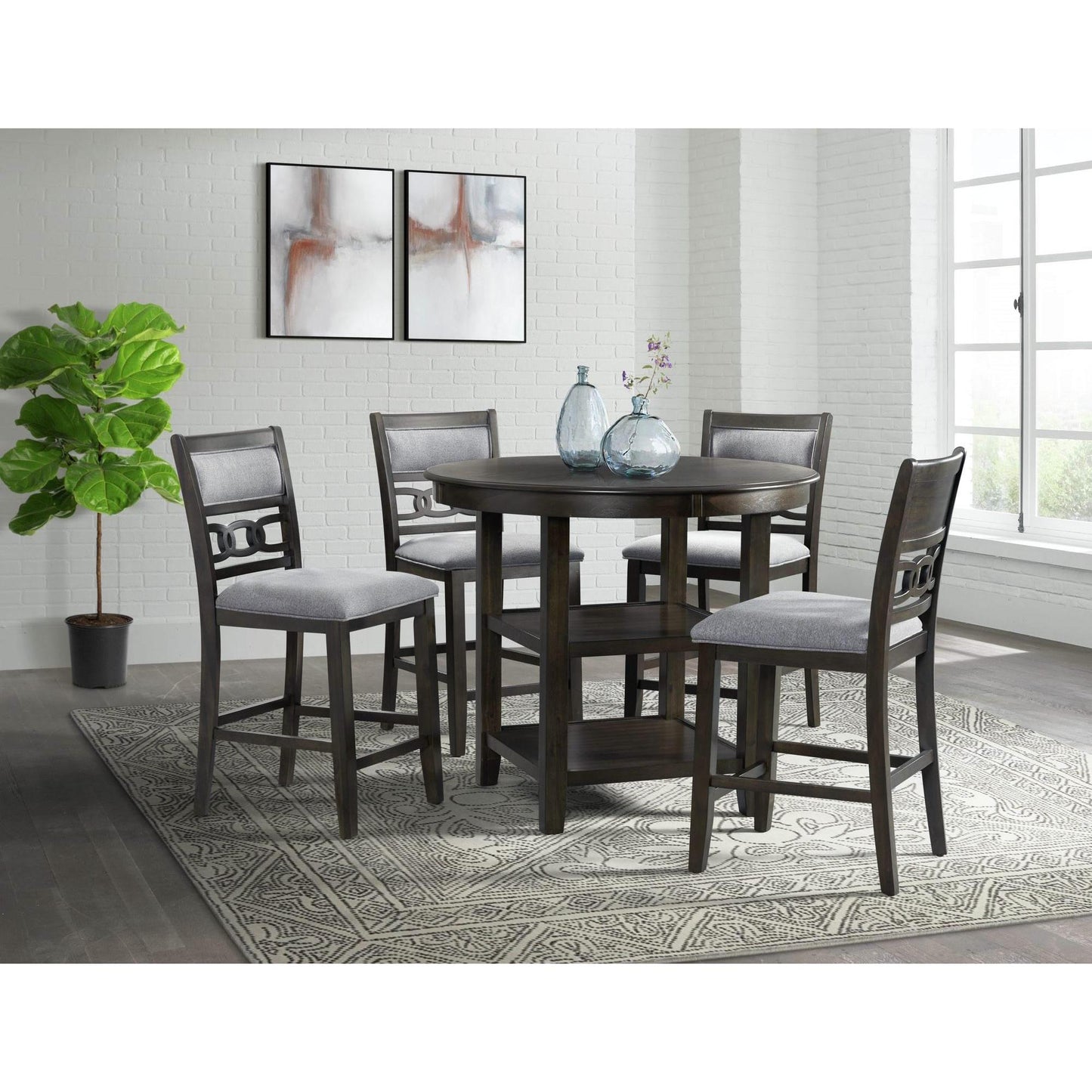 Elements International Amherst DAH555PCSC Counter Height Side Chair - American Furniture of Slidell