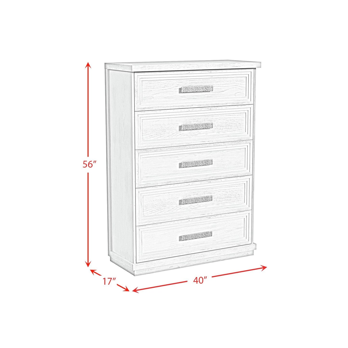 Elements International Avalanche B - 11600 - 7 - CH 5 - Drawer Chest - American Furniture of Slidell