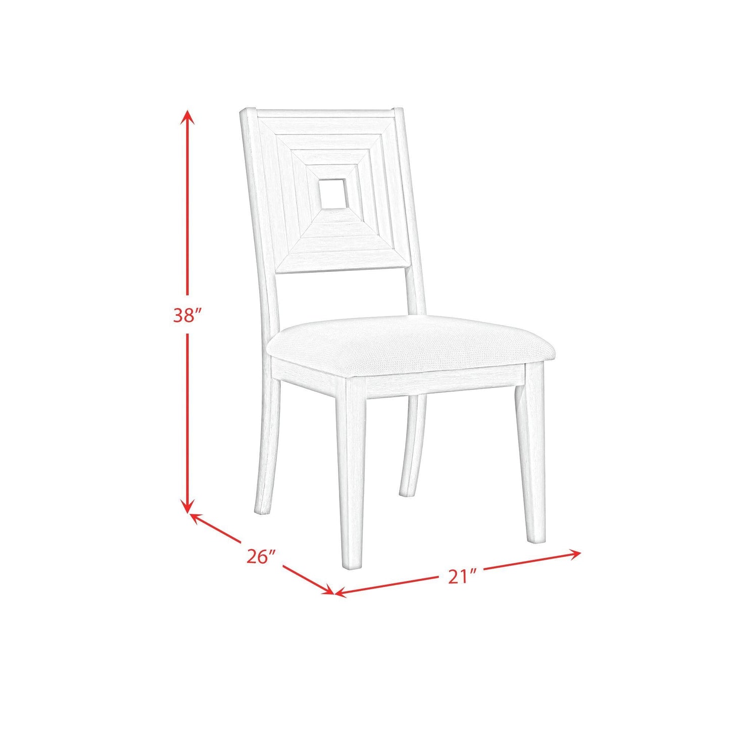 Elements International Avalanche D - 11600 - 7 - SC Dining Side Chair - American Furniture of Slidell