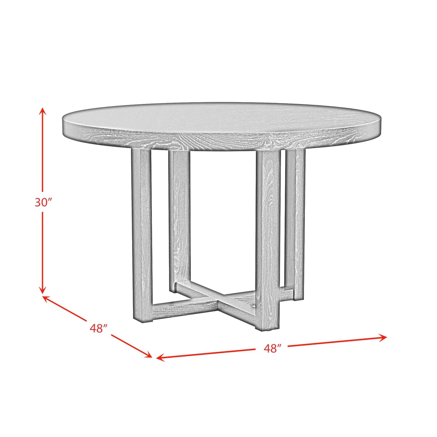 Elements International Bahama Breeze D - 16730 - 8 - RDT1 47.5" Round Dining Table - American Furniture of Slidell
