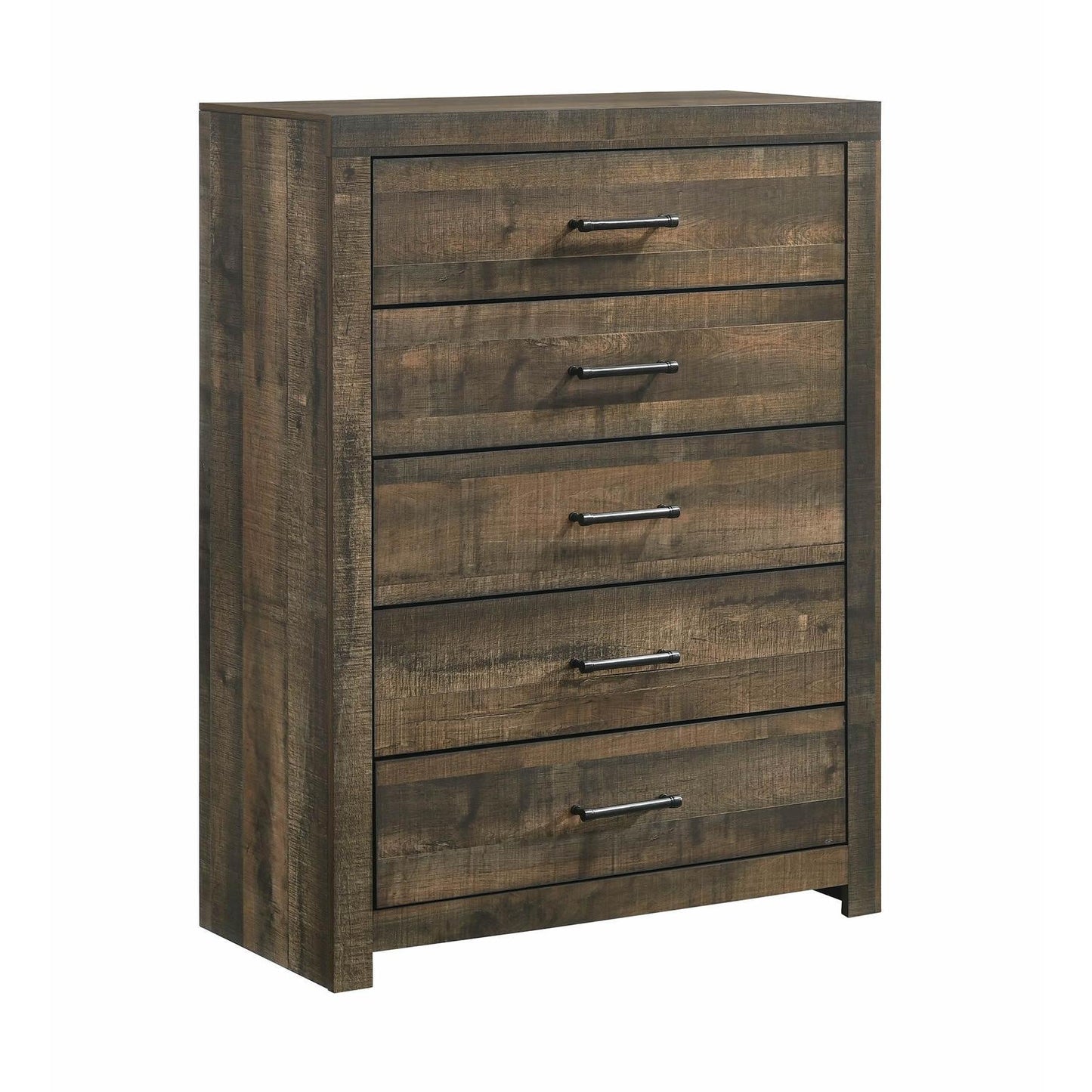 Elements International Bailey BY500 6 pc Queen Bookcase Bedroom Set - American Furniture of Slidell