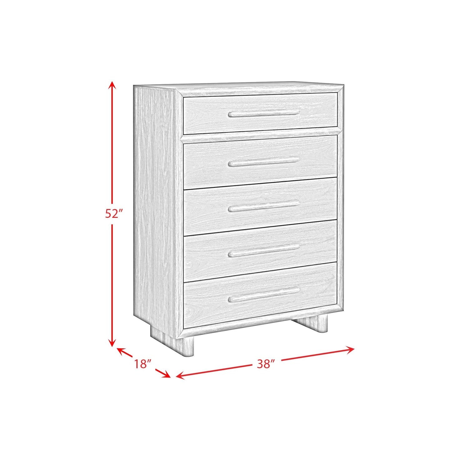 Elements International Brisbane B - 16760 - 5 - CH Chest - American Furniture of Slidell