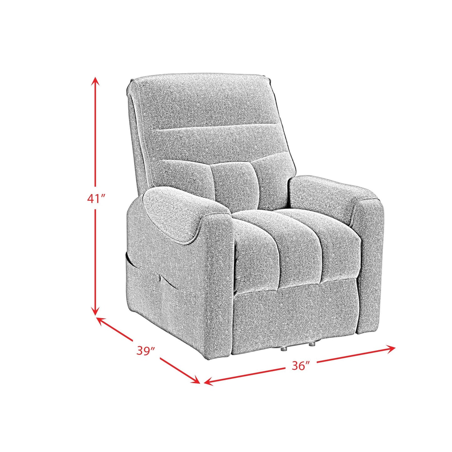 Elements International Desoto U - 16980 - 11711 - 108P Power Lift Chair - American Furniture of Slidell