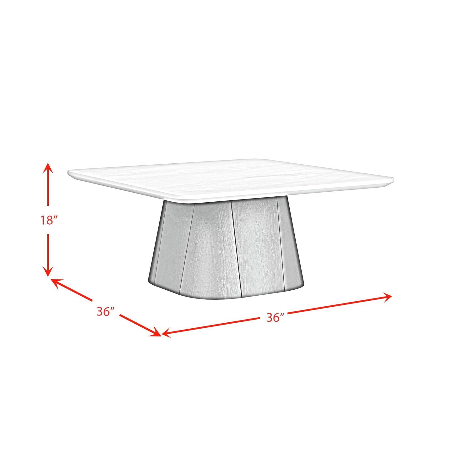 Elements International Edison T - 9130 - 8 - CT Coffee Table - American Furniture of Slidell
