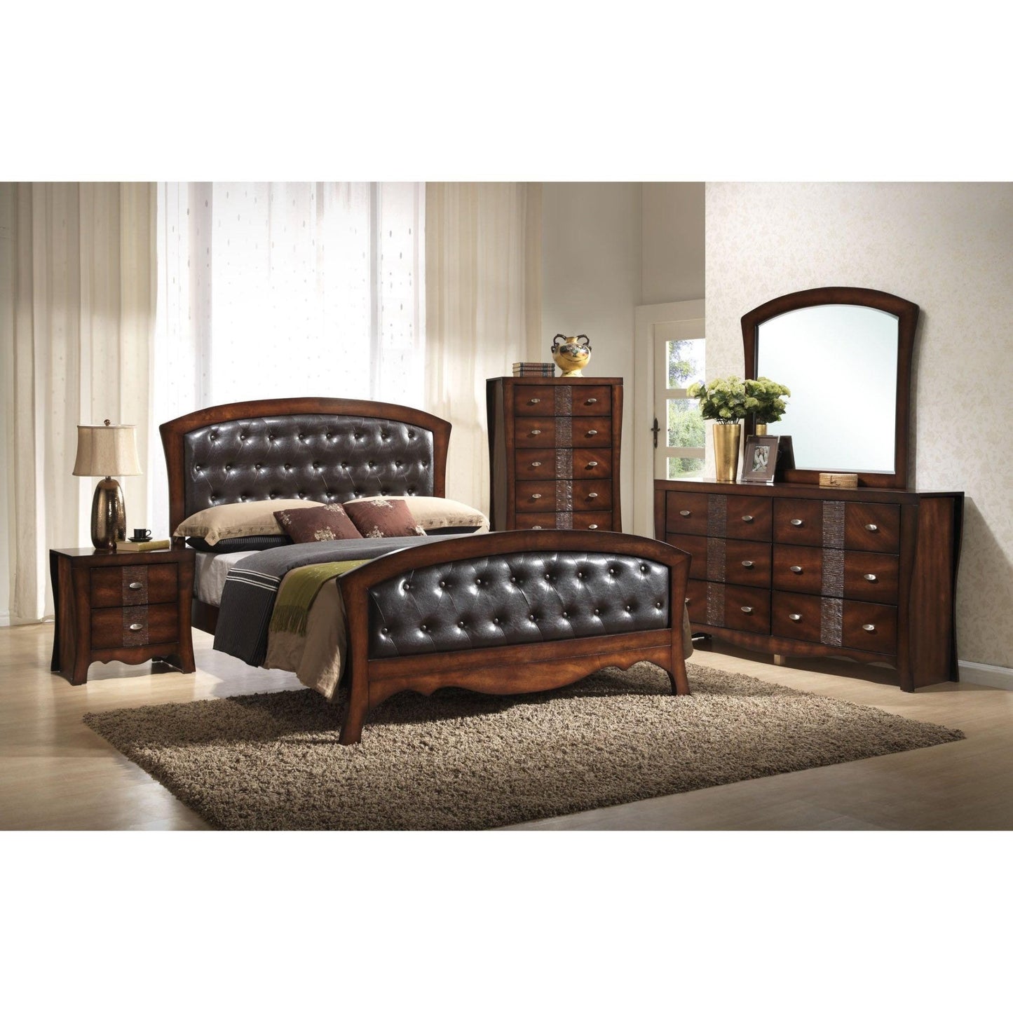 Elements International Jenny Dresser Mirror JN100MR - American Furniture of Slidell