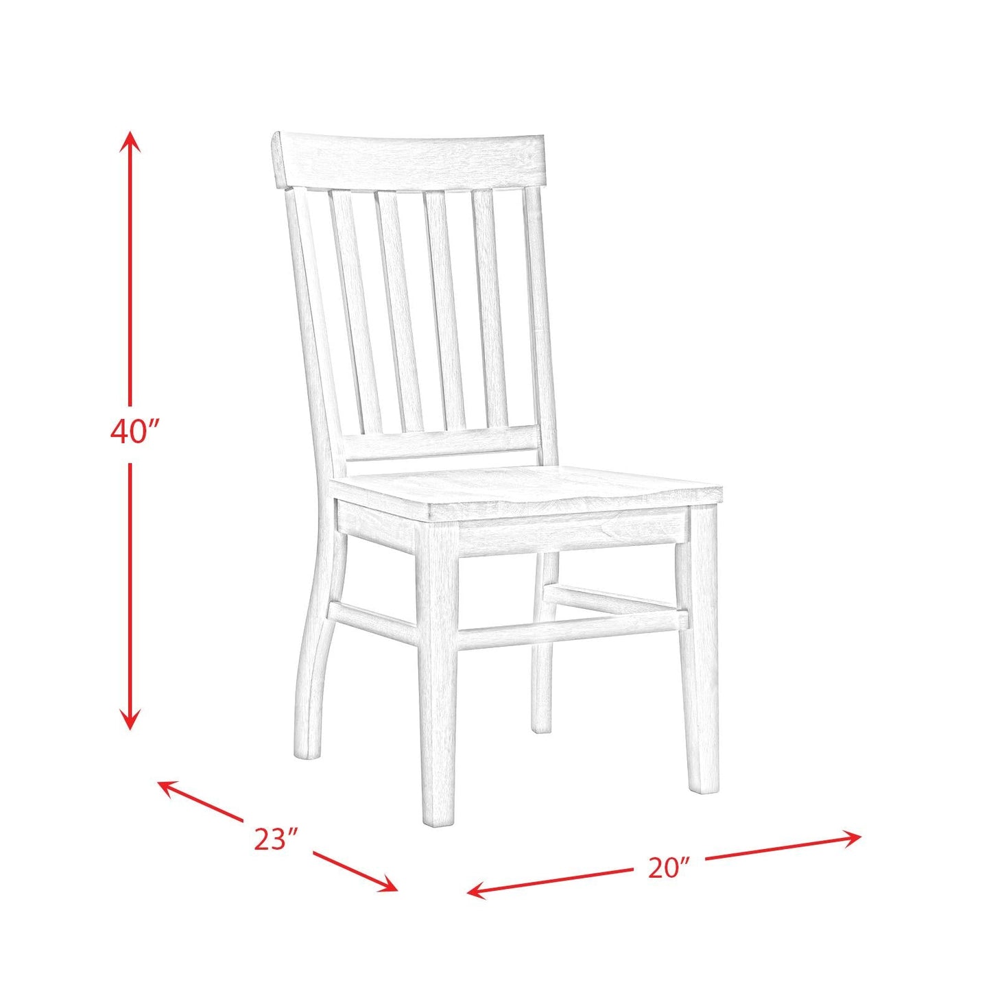 Elements International Lakeview CDLW100SC Side Chair - American Furniture of Slidell