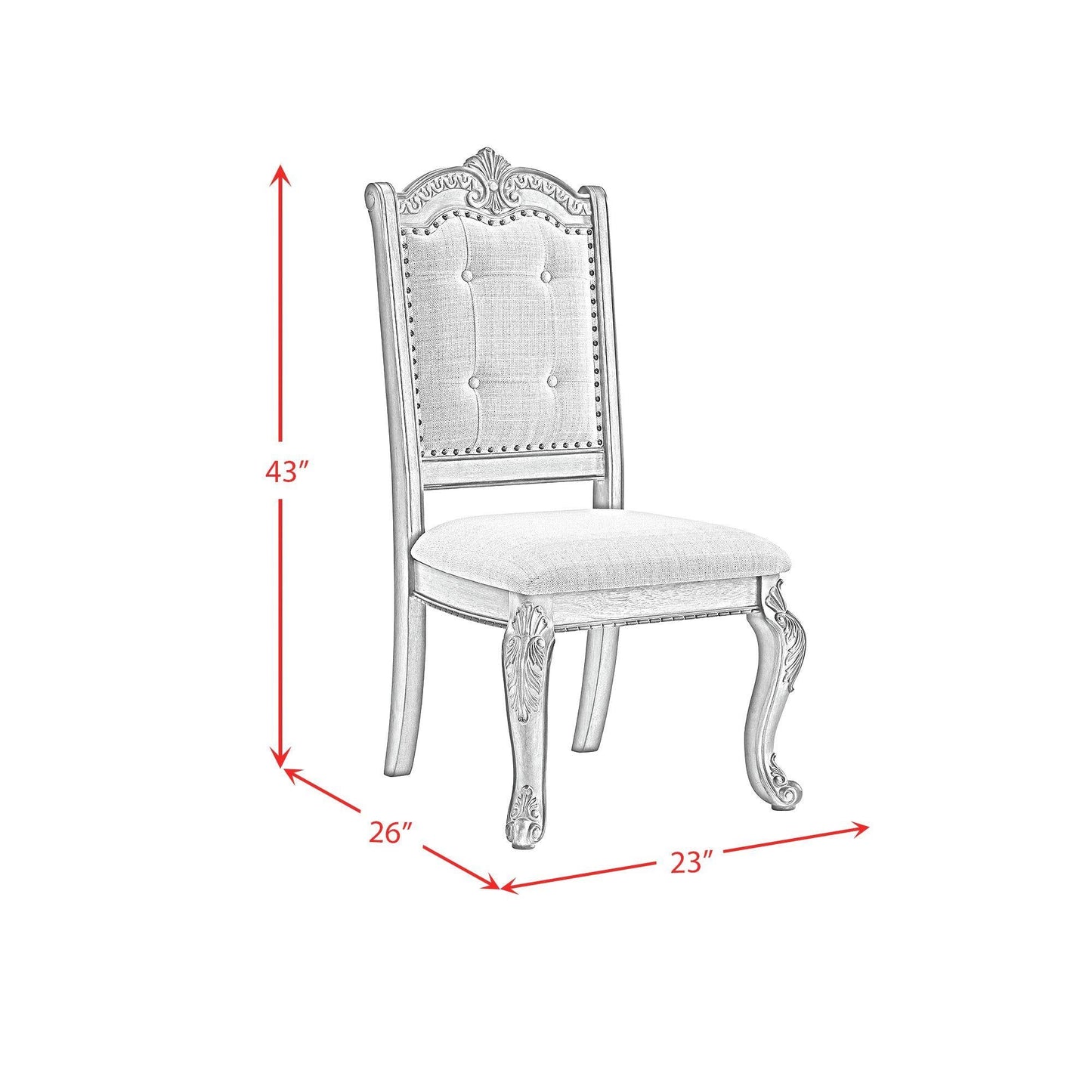 Elements International Madison Park D - 10460 - 5 - SC Dining Side Chair - American Furniture of Slidell