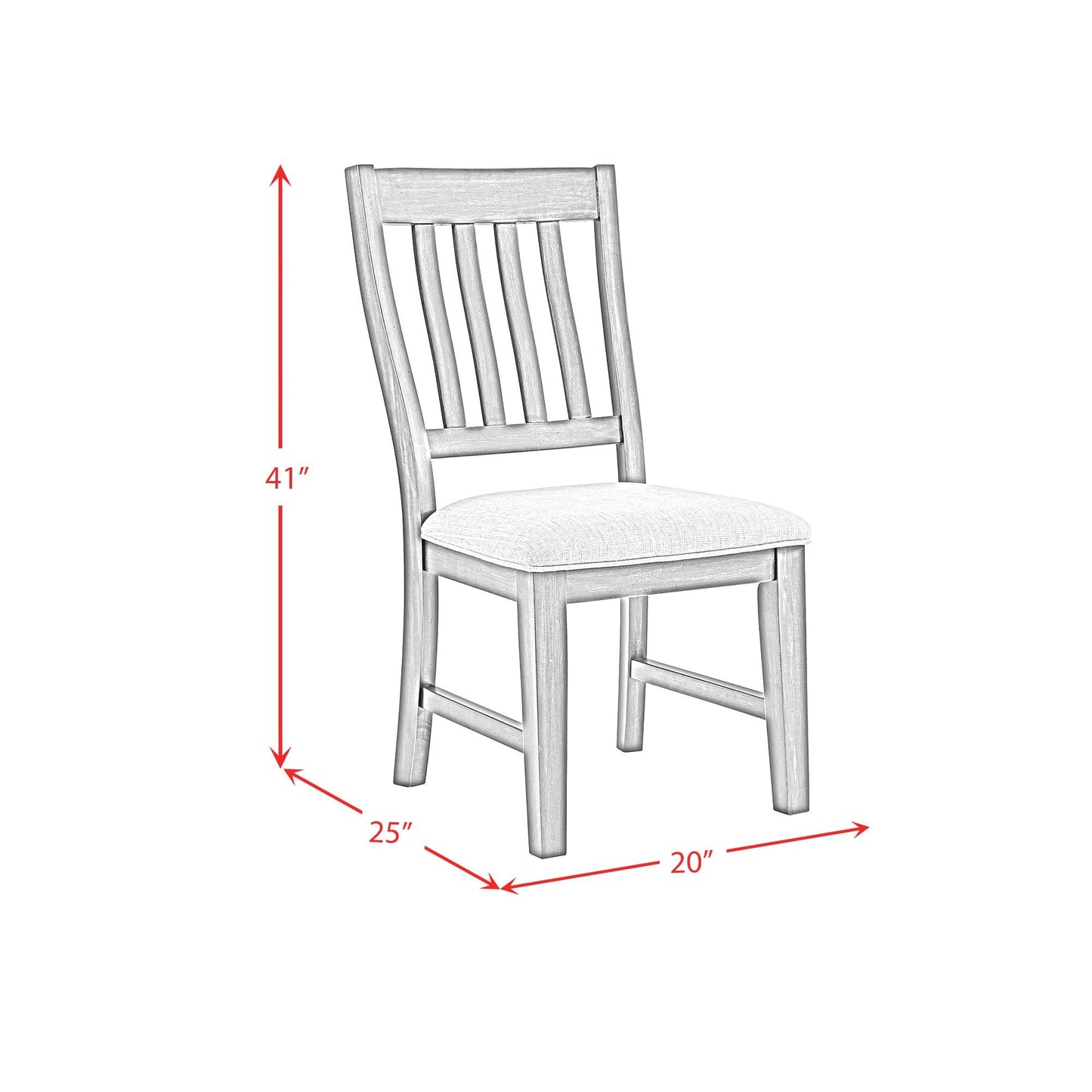 Elements International Montrose D - 16670 - 8 - SC Dining Side Chair - American Furniture of Slidell