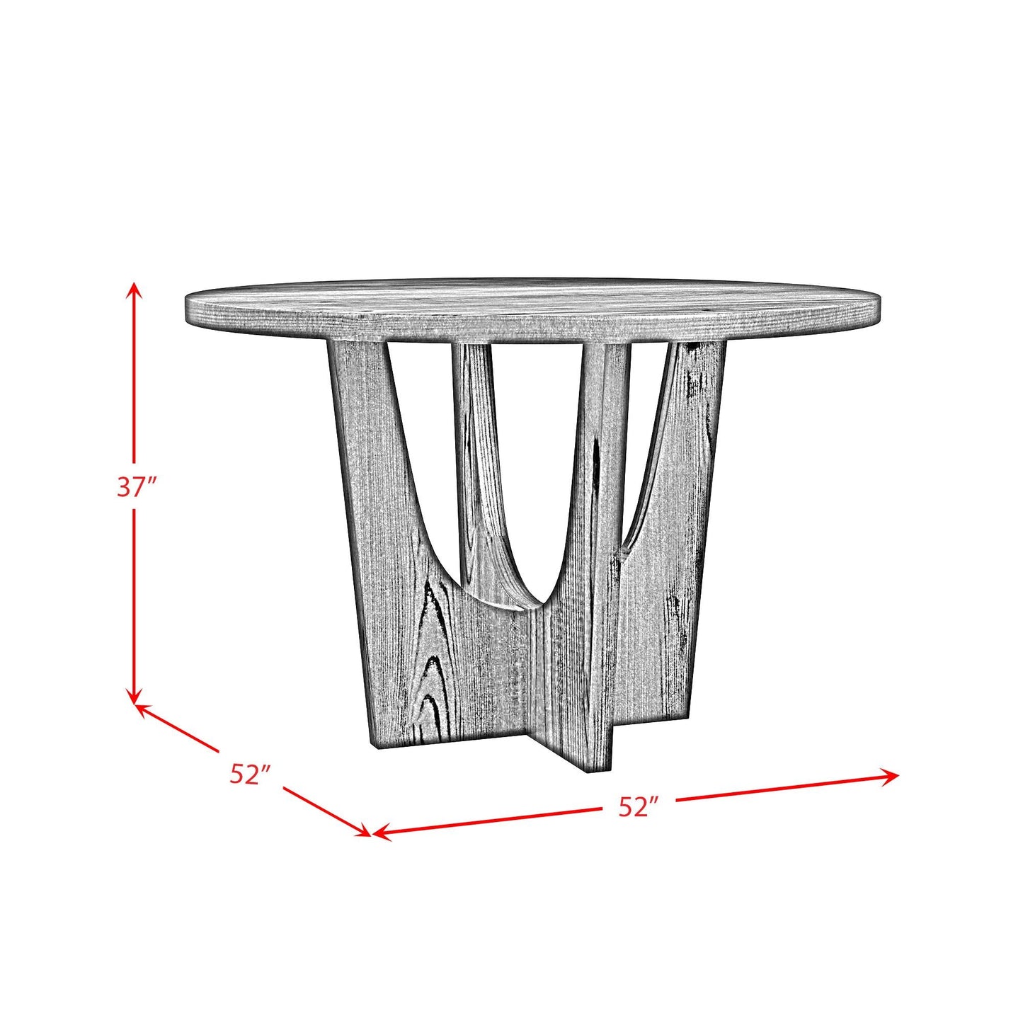 Elements International Oregon D - 17380 - 8 - CT1 Round Counter Table - American Furniture of Slidell