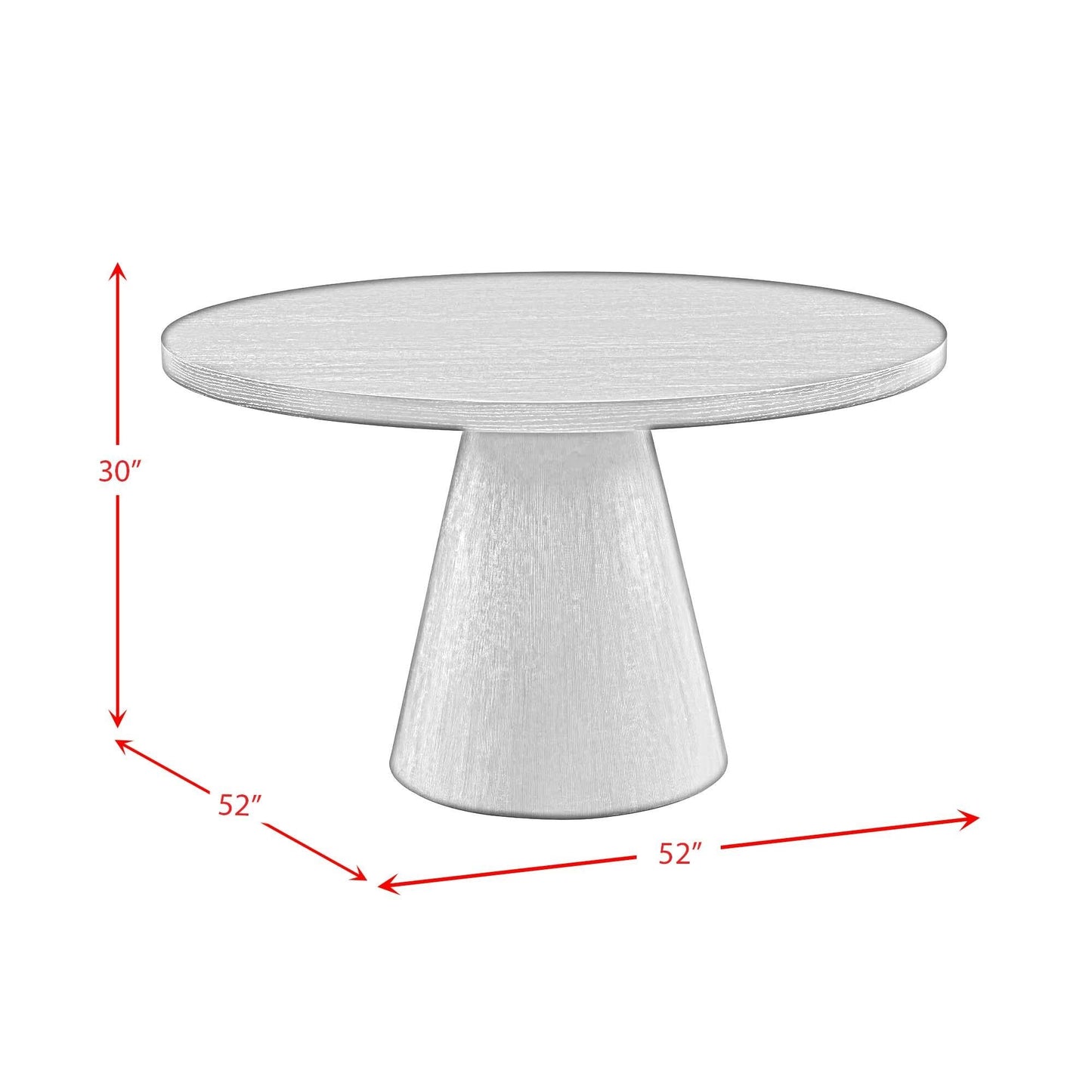 Elements International Portland D - 1710 - 5 - DT Round Dining Table - American Furniture of Slidell